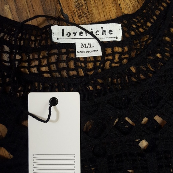 Black see-through tank top - Picture 2 of 4